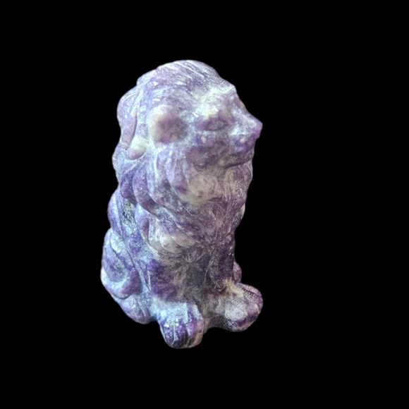 Lepidolite Lion - Picture 2 of 7
